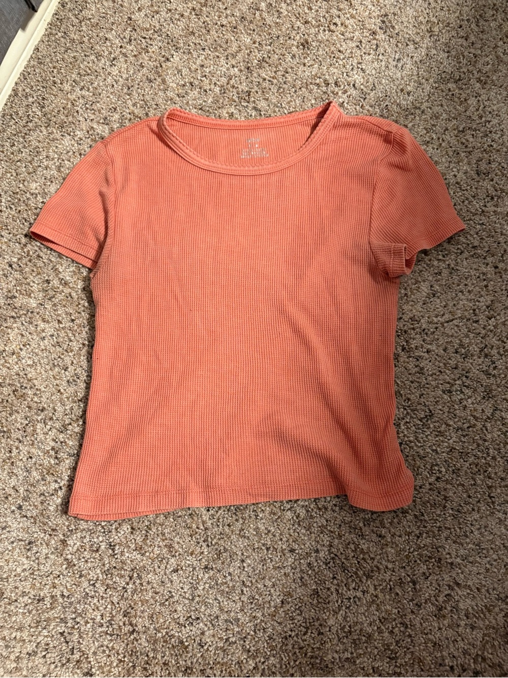 Aerie orange/peach baby tee
